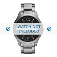 Horlogeband Armani AX2102 / AX2103 Roestvrij staal (RVS) Staal 22mm