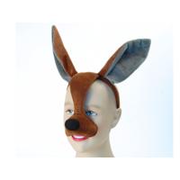 Dieren verkleed Kangoeroe masker met geluid - kind/volwassenen