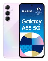 Samsung Galaxy A55 5G Smartphone 128 GB 16.8 cm (6.6 inch) Lilac Purple Android 14 Hybrid-SIM