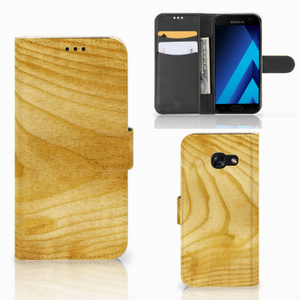 Samsung Galaxy A5 2017 Book Style Case Licht Hout