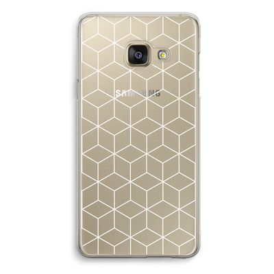 Zwart-witte kubussen: Samsung Galaxy A3 (2016) Transparant Hoesje