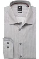 Pure Modern Fit Overhemd grijs/wit, Motief