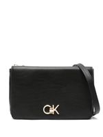 Calvin Klein sac à bandoulière à plaque logo - Noir - thumbnail