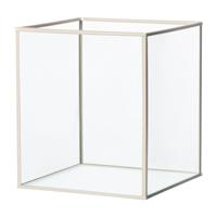 Deco box klein - beige - 18x16x16 cm