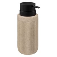 5Five Zeeppompje/zeep dispenser Onyx - beige - polystone - 17 x 7 cm - 350 ml   - - thumbnail