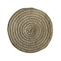 Placemat Versa Beige Polyester Katoen 38 x 1 x 38 cm