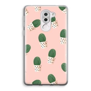 Cactusprint roze: Honor 6X Transparant Hoesje