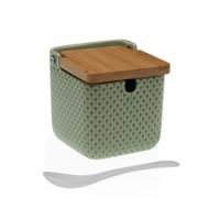 Suikerpot Versa Groen Keramisch Bamboe Dolomite 8,3 x 8,3 x 8,3 cm