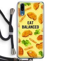 Eat Balanced: Huawei P20 Transparant Hoesje met koord