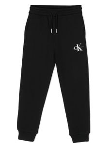 Calvin Klein Kids pantalon de jogging à logo imprimé - Noir