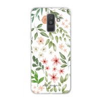 Botanical sweet flower heaven: Samsung Galaxy A6 Plus (2018) Transparant Hoesje