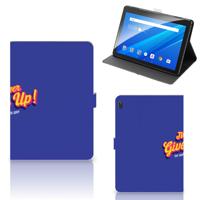Lenovo Tab E10 Tablet Hoesje met naam Never Give Up
