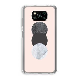 Marmeren cirkels: Xiaomi Poco X3 NFC Transparant Hoesje