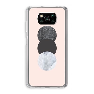 Marmeren cirkels: Xiaomi Poco X3 NFC Transparant Hoesje