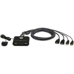 ATEN CS22HF KVM-switch Zwart