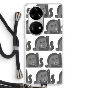 Cats: Huawei P50 Pro Transparant Hoesje met koord