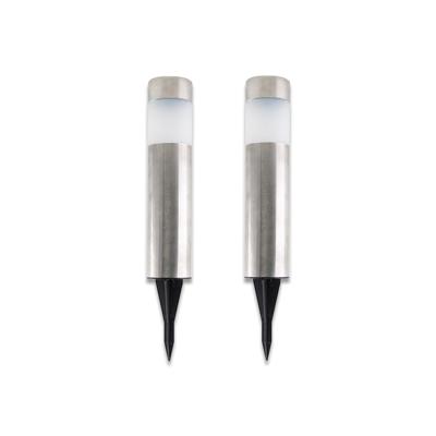 Solar LED-priklamp Bella RVS set 2 stuks