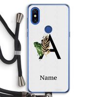 Charcoal Flora: Xiaomi Mi Mix 3 Transparant Hoesje met koord
