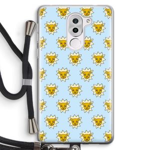 Leeuwenkoppen: Honor 6X Transparant Hoesje met koord