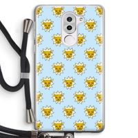 Leeuwenkoppen: Honor 6X Transparant Hoesje met koord Leeuwenkoppen: Honor 6X Transparant Hoesje met koord