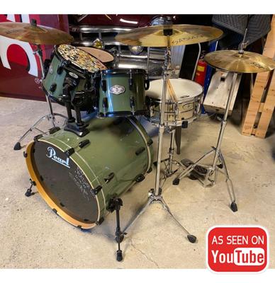 Pearl Drumstel - Gesigneerd door Cesar Zuiderwijk Golden Earring