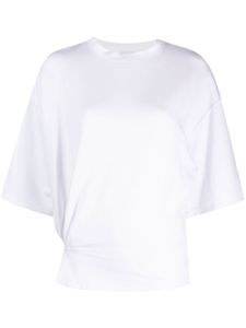 IRO t-shirt plissé Garcia à col rond - Blanc