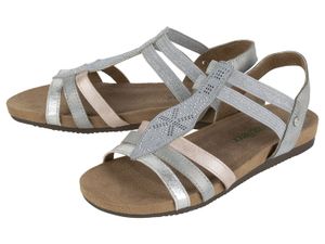 Dames sandalen (36, Roze/zilver)