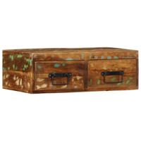 Tv-meubel wandmontage 60x30x19 cm massief gerecycled hout