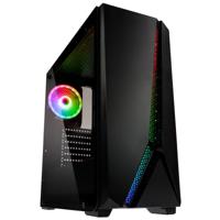 Kolink Quantum RGB Midi-tower Gaming-behuizing Zwart 1 voorgeïnstalleerde LED-ventilator, Geïntegreerde verlichting, Stoffilter, Zijvenster - thumbnail