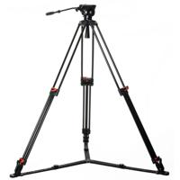 Caruba Videostar 188 Pro Videostatief + vloeistof gedempte kop en Spreader