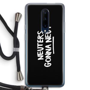 Neuters (zwart): OnePlus 7 Pro Transparant Hoesje met koord