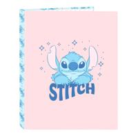 Ringmap Lilo & Stitch Ohana Blauw Licht Roze A4 26.5 x 33 x 4 cm