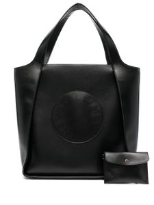 Stella McCartney sac cabas Stella à logo perforé - Noir