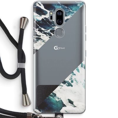 Golven: LG G7 Thinq Transparant Hoesje met koord