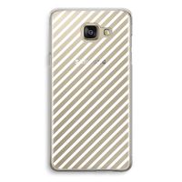 Strepen zwart-wit: Samsung Galaxy A5 (2016) Transparant Hoesje