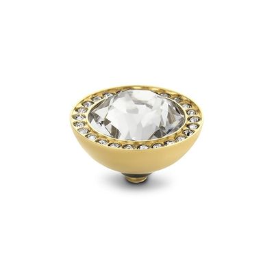 Melano Twisted Brilliant CZ Steentje Crystal Goud