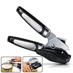 blikopener handmatige handheld sterke robuuste roestvrijstalen blikopener comfortabel handvat scherp mes gladde rand blikopeners met multifunctionele flesopener Lightinthebox