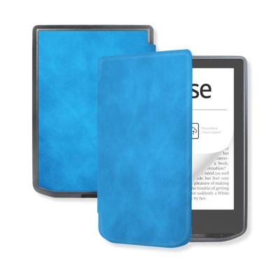 Lunso PocketBook Verse / Verse Pro / Verse Color Slim hard case hoes (6 inch) - sleepcover - Lichtblauw