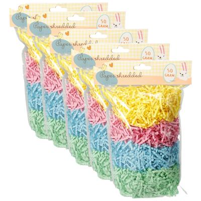 Decoratie paasgras vulmateriaal - in verschillende kleuren - papier - 250 gram