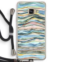 Watercolor Agate: Samsung Galaxy A3 (2016) Transparant Hoesje met koord