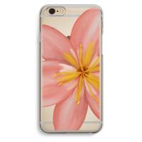 Pink Ellila Flower: iPhone 6 / 6S Transparant Hoesje