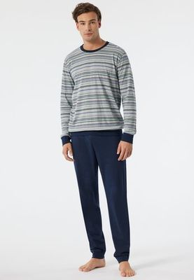 Schiesser Schiesser Pyjama Long grey melange 178102 48/S