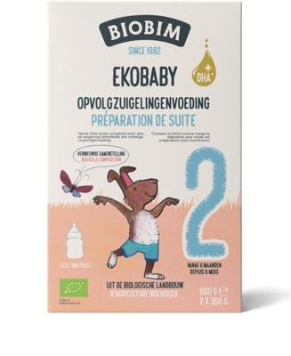 Ekobaby 2 opvolg zuigelingenvoeding 6+ maanden bio 600 Gram