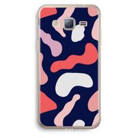 Memphis Shapes Pink: Samsung Galaxy J3 (2016) Transparant Hoesje