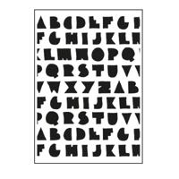 Paperfuel • embossing sjabloon a6 solid as a rock