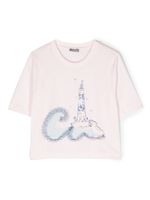 Il Gufo t-shirt à imprimé graphique - Rose