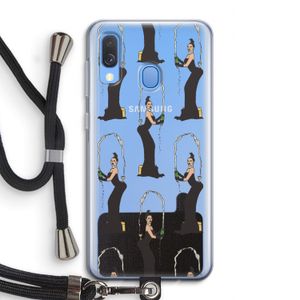Pop Some Kim: Samsung Galaxy A40 Transparant Hoesje met koord