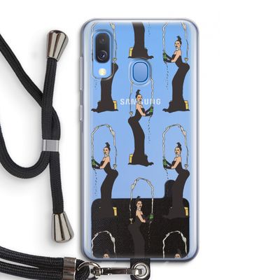 Pop Some Kim: Samsung Galaxy A40 Transparant Hoesje met koord