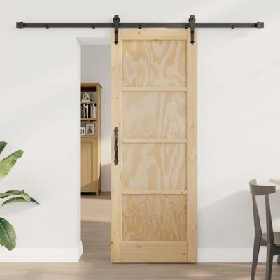 Schuifdeur met Hardware Set 'ORKDAL'van Massief Vurenhout