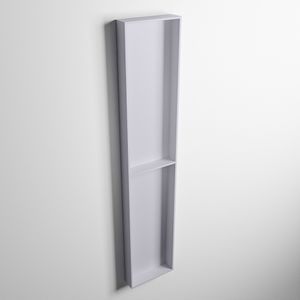 MONDIAZ EASY Nis 89,5x29,5cm in solid surface kleur Cale | Cale. 2 vakken geschikt voor in- of opbouw